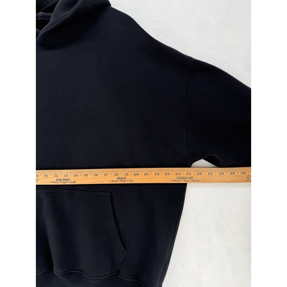 Abercrombie & Fitch Men's Soft AF Essentials Hoodie Black Pullover Sweatshirt L - Picture 5 of 7